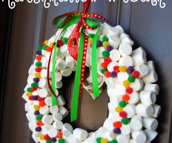 marshmallow wreath