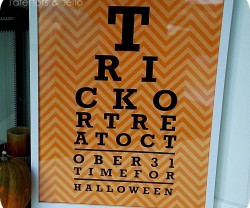 halloween eye chart printable chevron