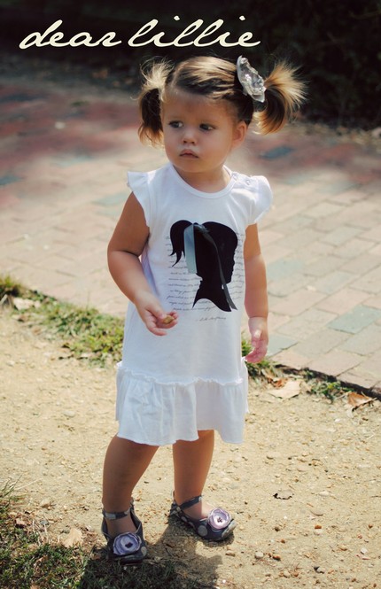 Fairyland Quote With Silhouette and Ribbon Toddler/Infant Dress - K