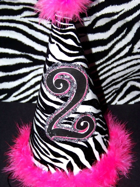 Zebra Party Hat