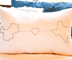 custom love cover pillow