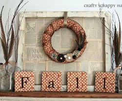 fall halloween mantel