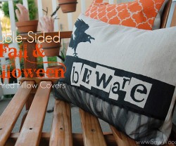 Double Sided Fall & Halloween Pillow