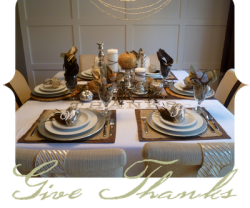 metallic thanksgiving