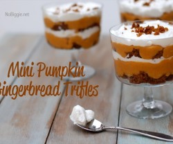 pumpkin gingerbread trifles