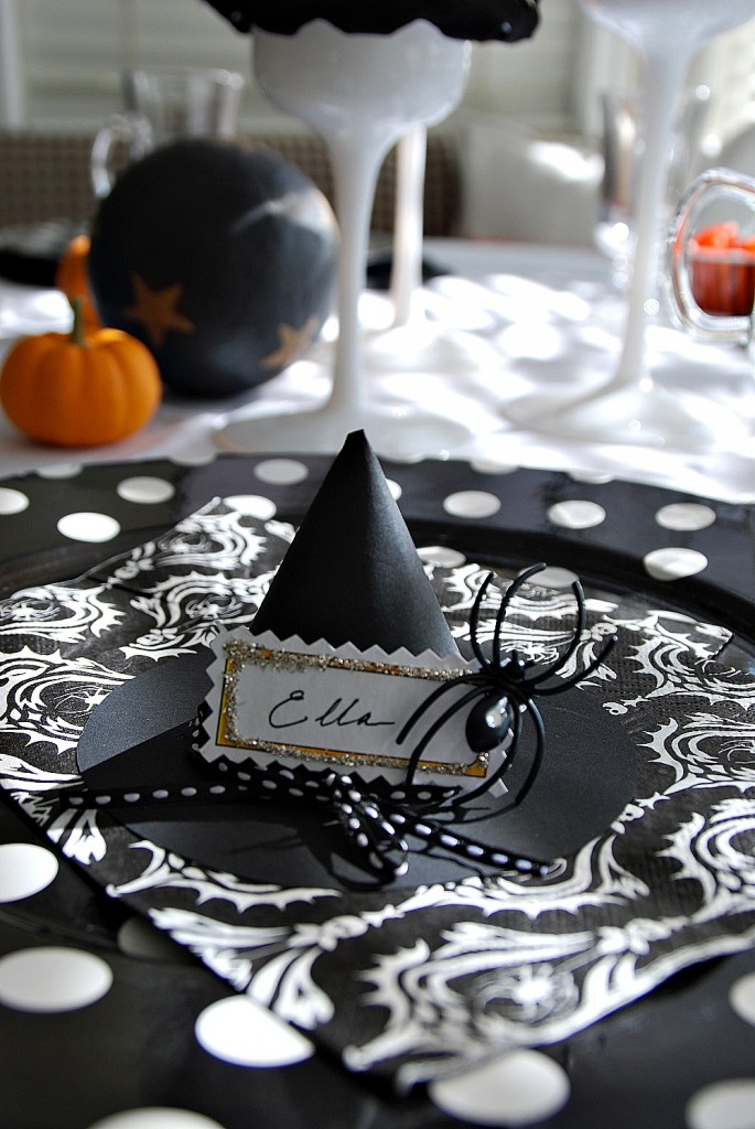 witch hat placecards