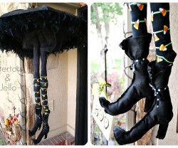 witches legs collage