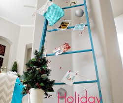 Holiday Card Holder Ladder