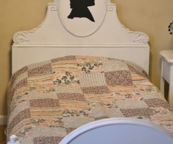 antique waterfall bed