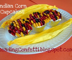 indian corn cupcakes