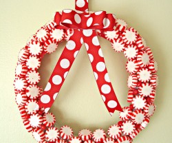 peppermint wreath