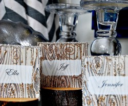three branch place cards