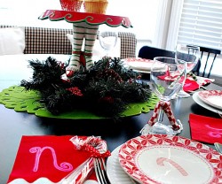 Bleach Pen Holiday Monogrammed Napkins