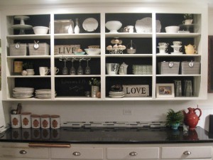 blackboard backed cabinets