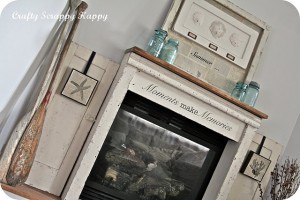cabinet into mantel