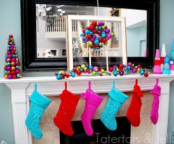 holiday mantel front room