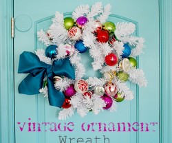 vintage ornament wreath header