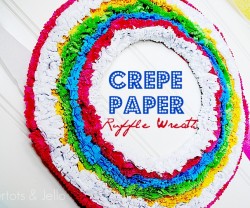 Creepe Paper Ruffle Wreath