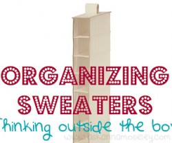 organizing sweaters