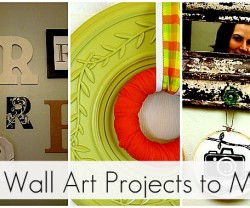 25 DIY wall art projects to make