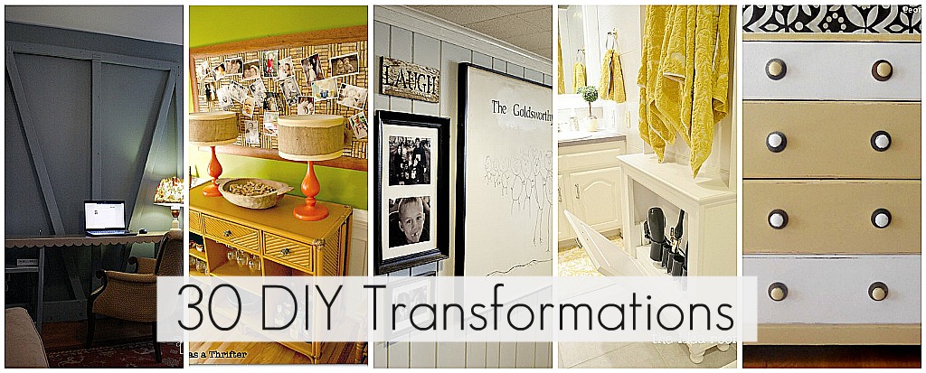 30 DIY Transformation Projects to add beauty to your home!