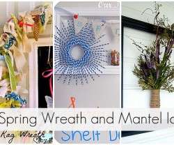 30 spring wreath and mantels