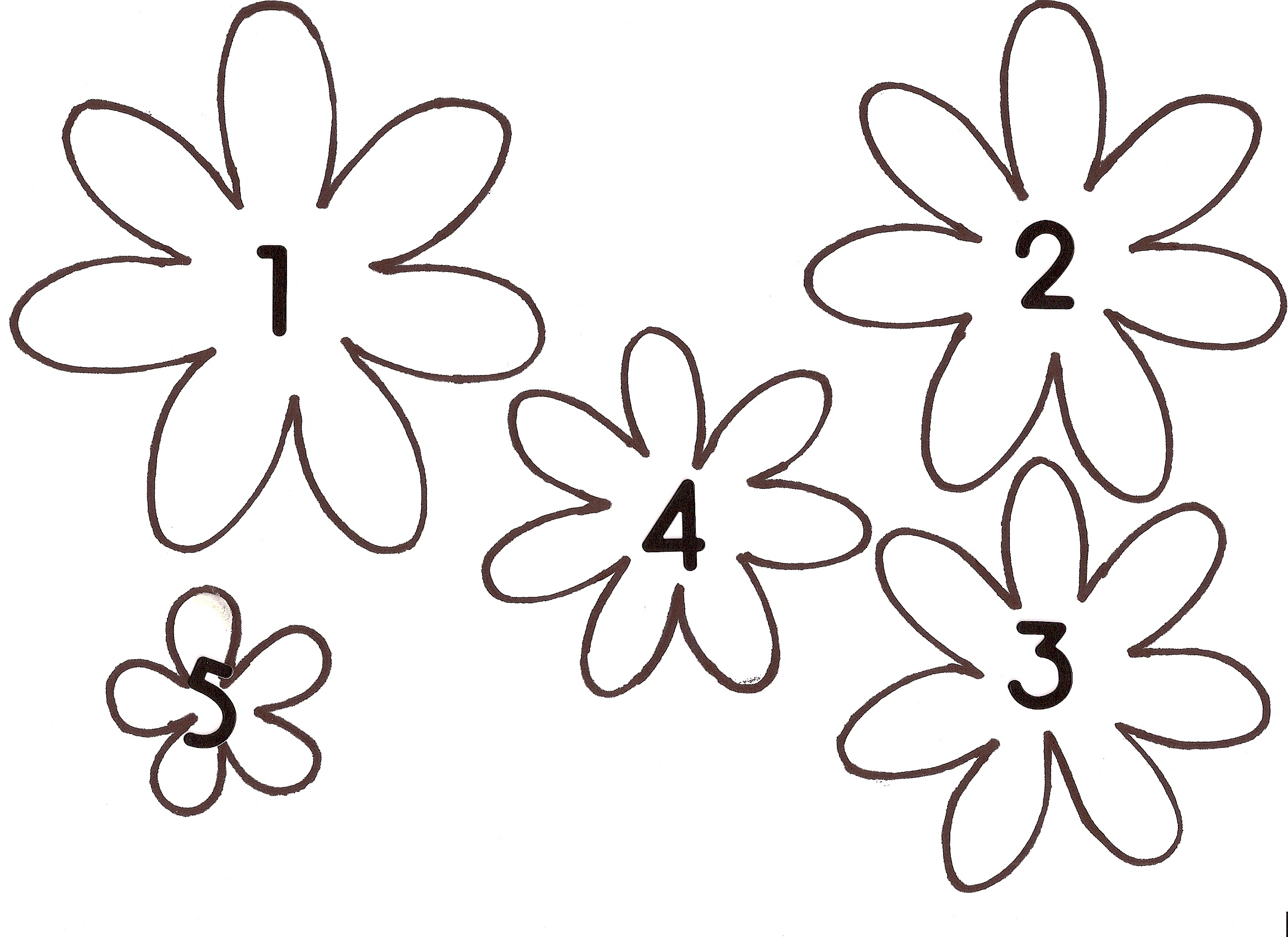 Free printable paper flower templates