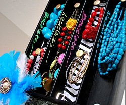 silverware tray chalkboard Jewelry Organizer