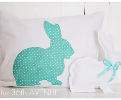 spring bunny pillow
