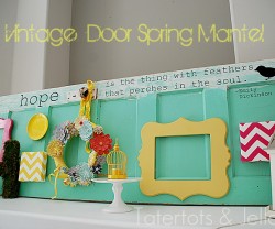 vintage Door Spring Mantel