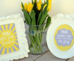 you are my sunshine printable art