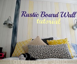 rustic board wall tutorial
