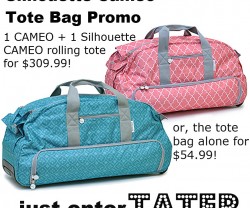 silhouette cameo two totes deal information