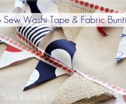 no sew washi tape garland