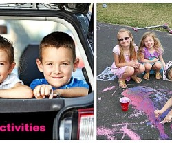 summer activities collage
