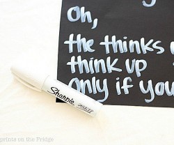 chalkboard writing