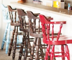 glazed barstools