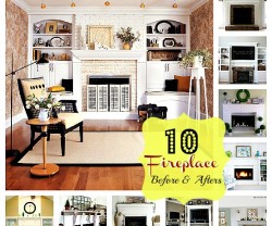 10 fireplace before and afters