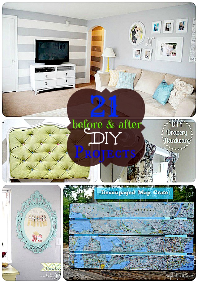 21 before and after DIY projects from Tater Tots and Jello.