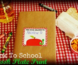 back to school bookplate printable