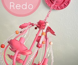 Tatertots and Jello - Easy Chandelier Redo