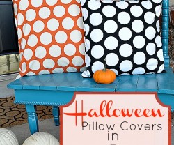 halloween pillow covers in 4 easy steps