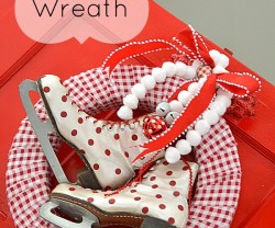 Winter Ice Skate Wreath