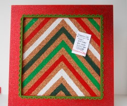chevron christmas memo board