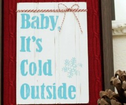diy winter shadowbox idea