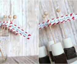 hot chocolate on a stick