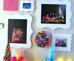 christmas family gallery wall