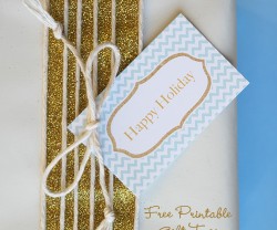 free printable holiday gift tas