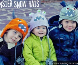 monster snow hats