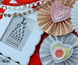 Valentine Eyechart Printable from Tatertots & Jello